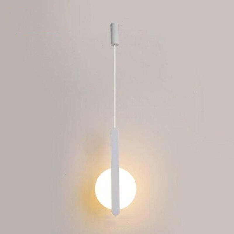 Kori Luminária Pendente LED Moderna Preto/Branco Sala de Estar