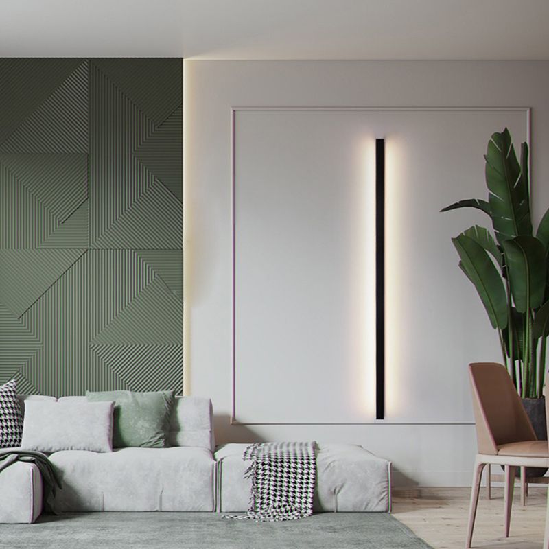 Arandela Arveno Linear Minimalista Dourada/Preta/Branca