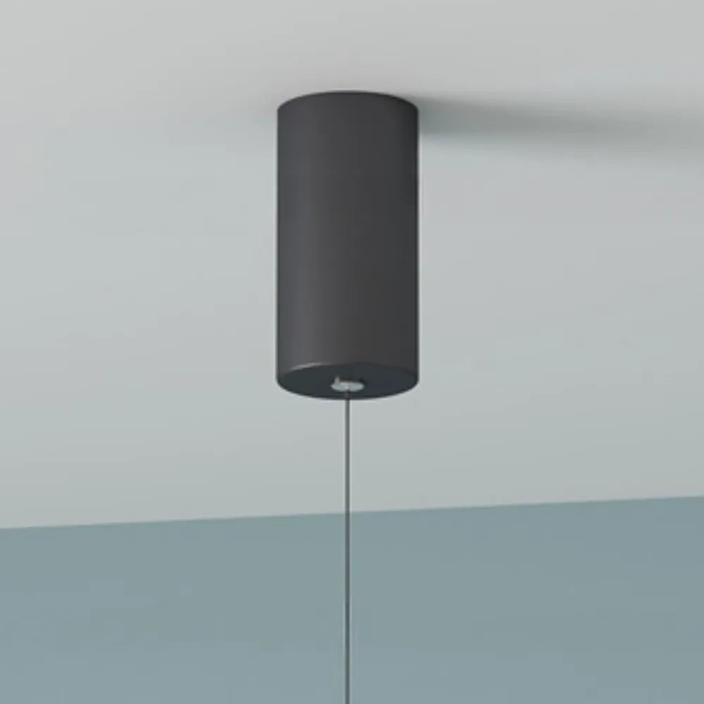 Tavix Luminária Pendente Linear Minimalista de Cabeceira, Preta