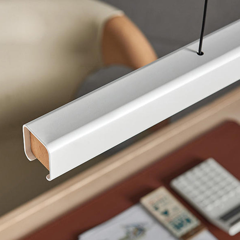 Pendente Linear Eron Minimalista Clássico Preto e Branco