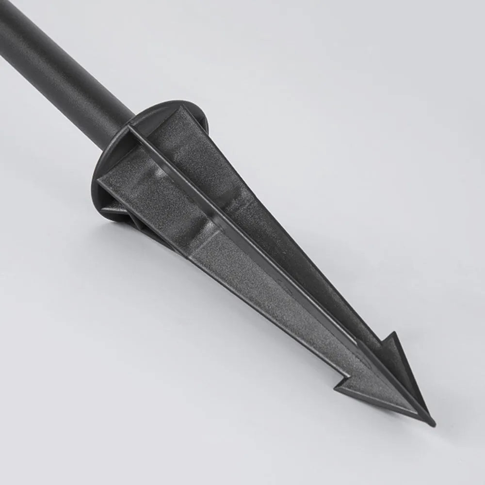 Balizador de Jardim Dorvenia Contemporâneo Preto com Design de Chapéu