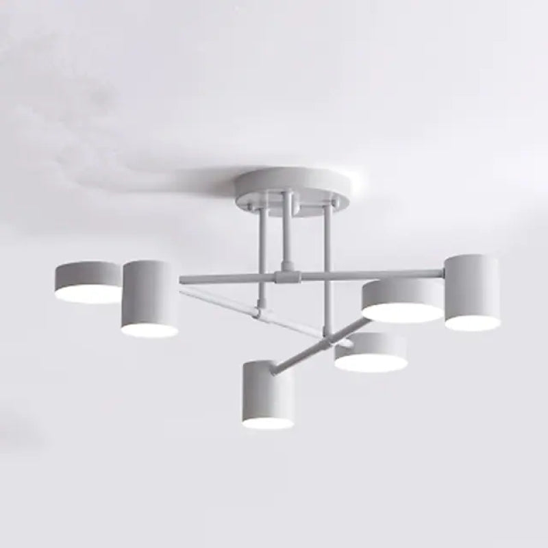 Sorex Plafond LED Embutido Preto/Branco/Dourado 6 Focos