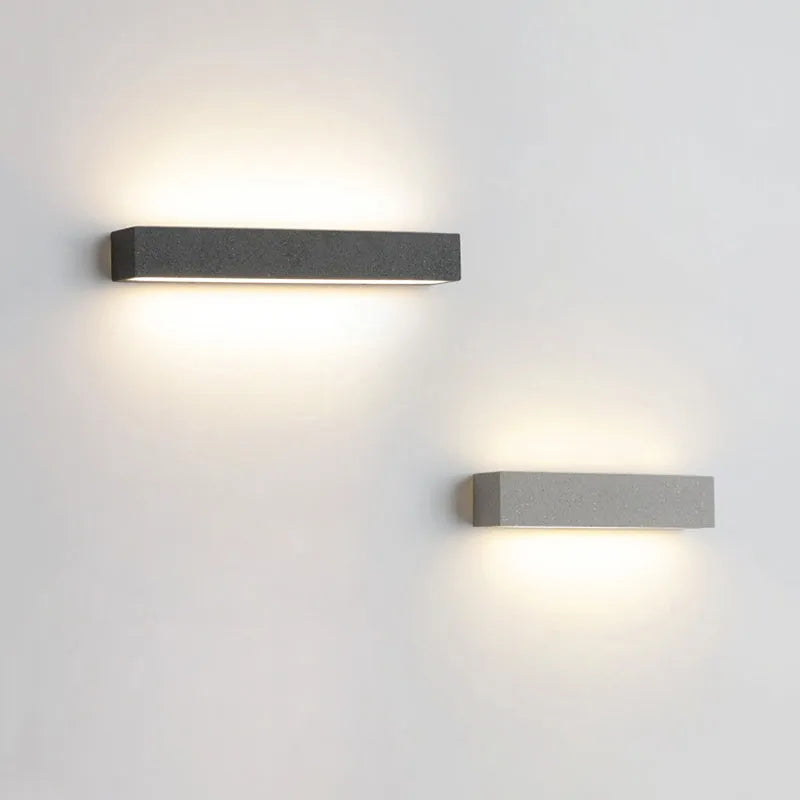 Luminária de Parede Externa LED Davel, Preto e Branco