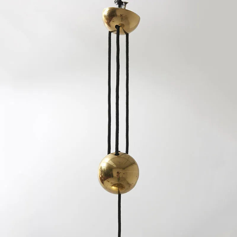 Luminária Pendente Minimalista Kiren, Dourada