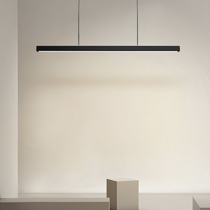 Pendente Linear Eron Minimalista Clássico Preto e Branco