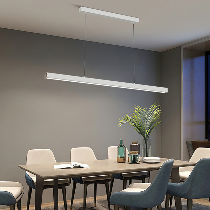 Pendente Linear Eron Minimalista Clássico Preto e Branco