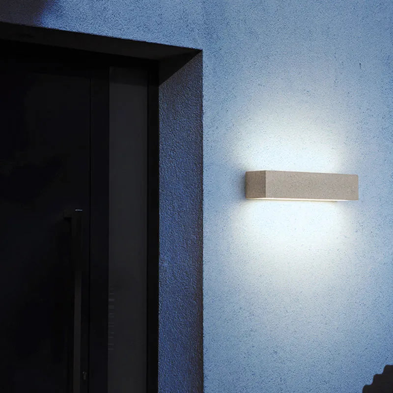 Luminária de Parede Externa LED Davel, Preto e Branco
