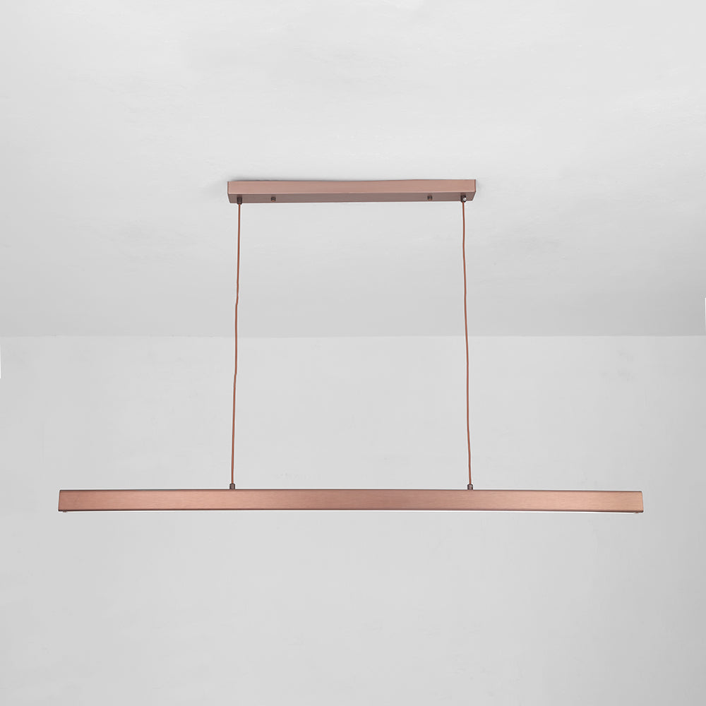 Lerin Luminária Pendente Linear LED Moderna Preto/Marrom