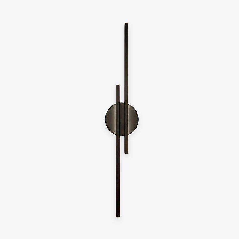 Noviq Arandela LED Moderna Nórdica Disco/Linear, Preto/Branco