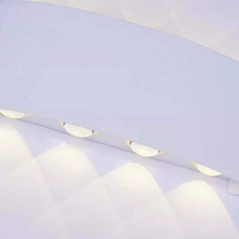 Nirex Arandela Moderna Retangular Externa com Efeito Onda