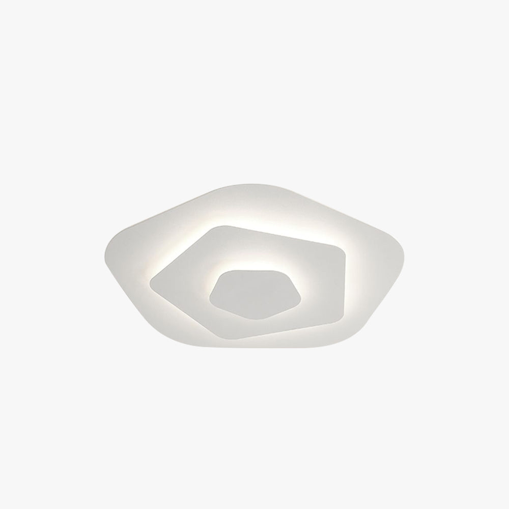 Plafone Marvion Floral Branco Contemporâneo
