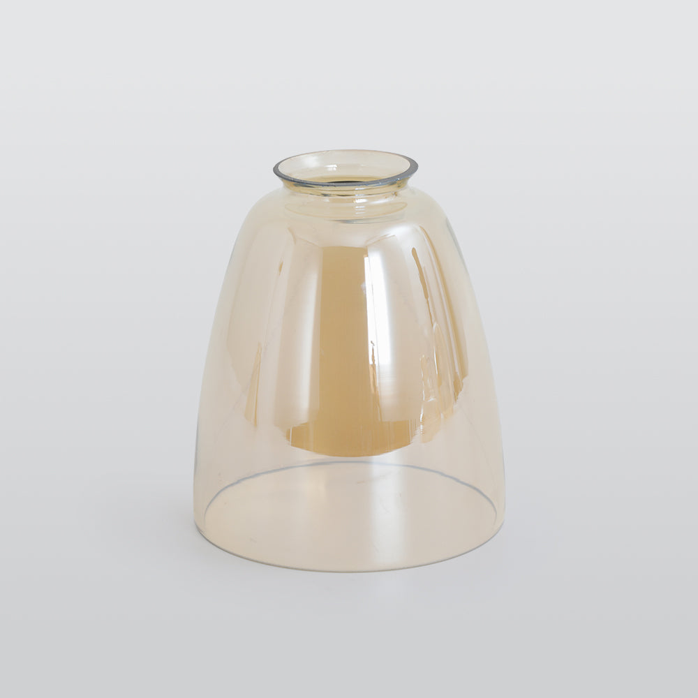 Luminária Pendente de Vidro Industrial Teni Transparente/Âmbar/Cinza Fumê