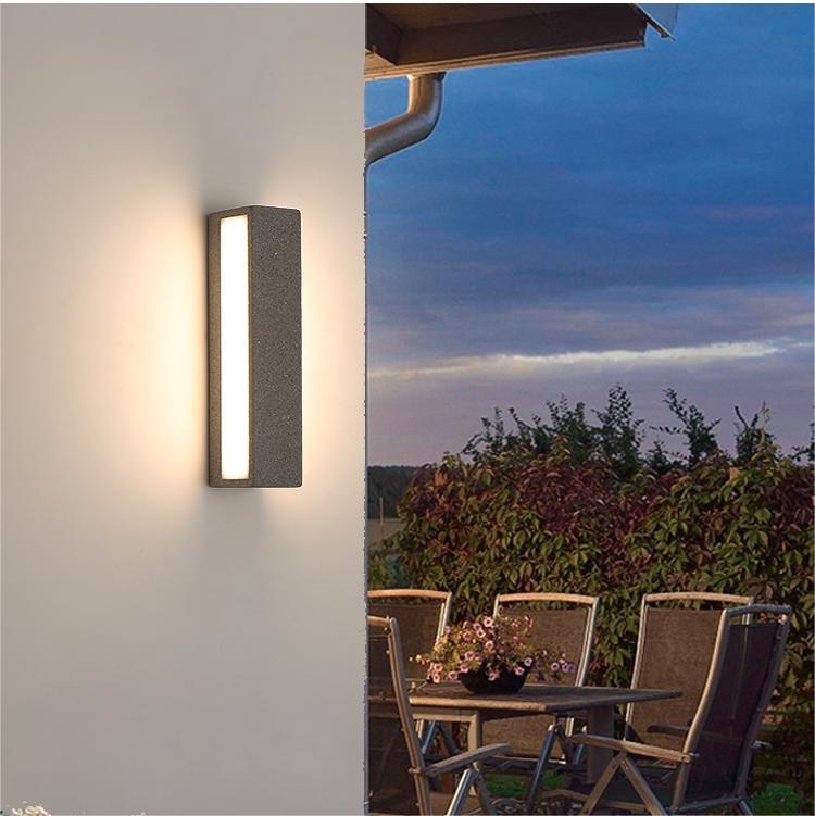 Luminária de Parede Externa LED Davel, Preto e Branco