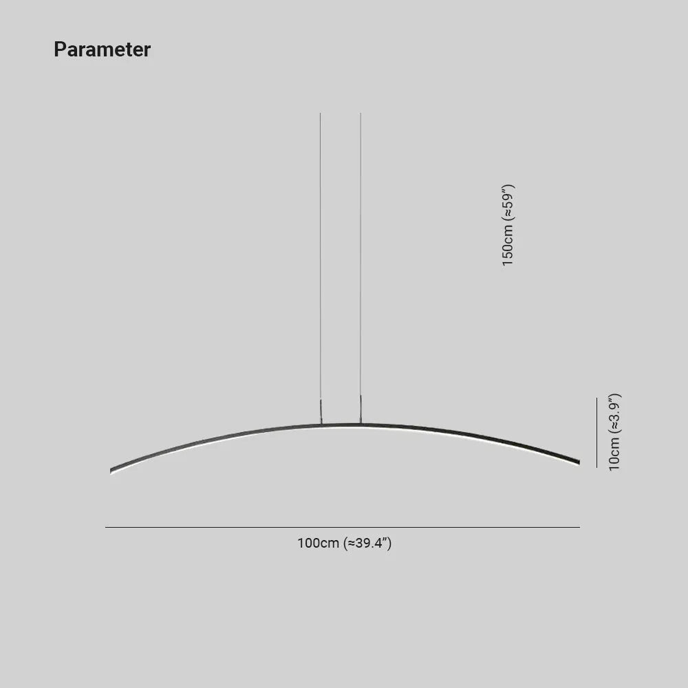 Luminária Pendente Linear Minimalista Xeli com Controle Remoto