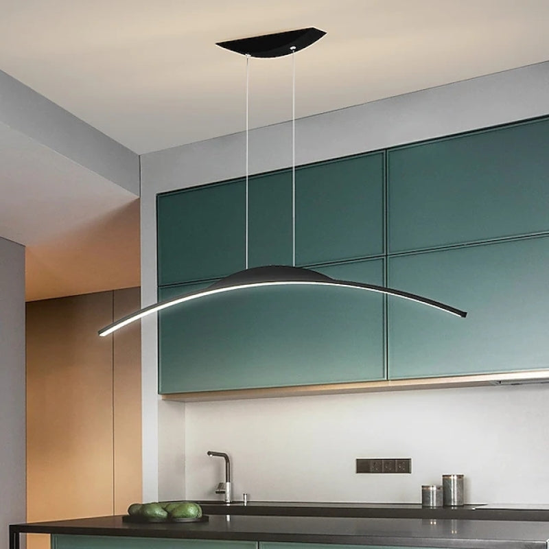 Luminária Pendente Linear Minimalista Xeli com Controle Remoto