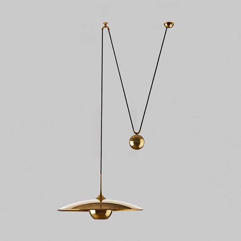 Luminária Pendente Minimalista Kiren, Dourada