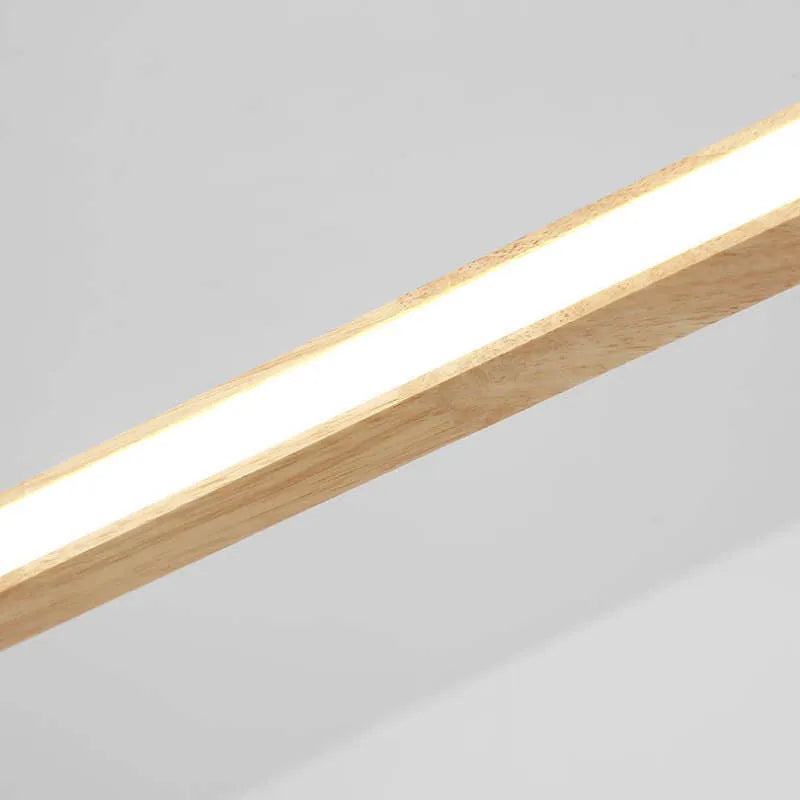 Luminária Pendente Oval de Madeira Contemporânea Lyraen