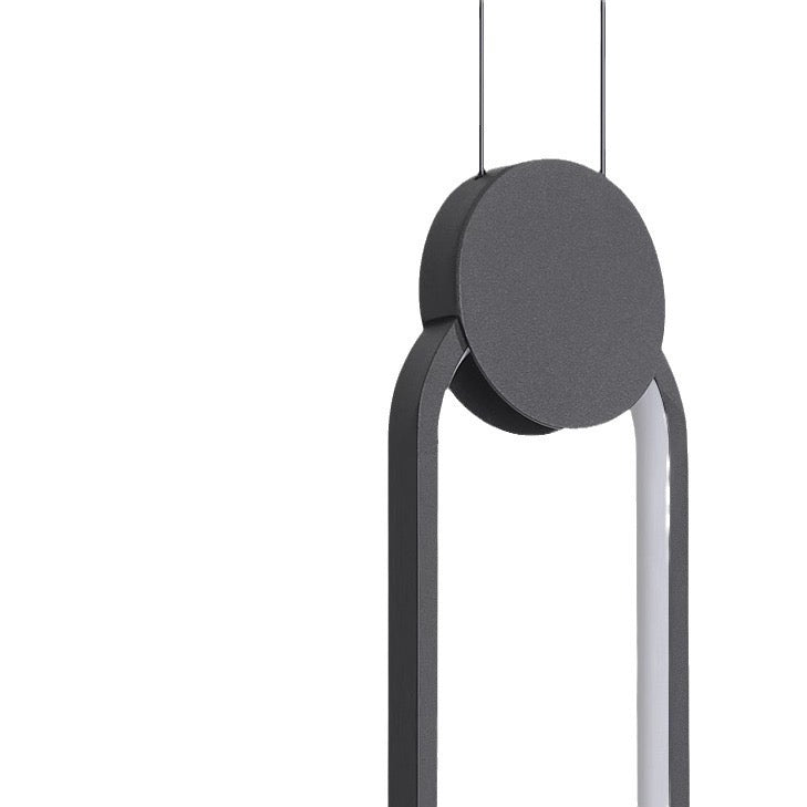 Kori Luminária Pendente LED Moderna Preto/Branco Sala de Estar