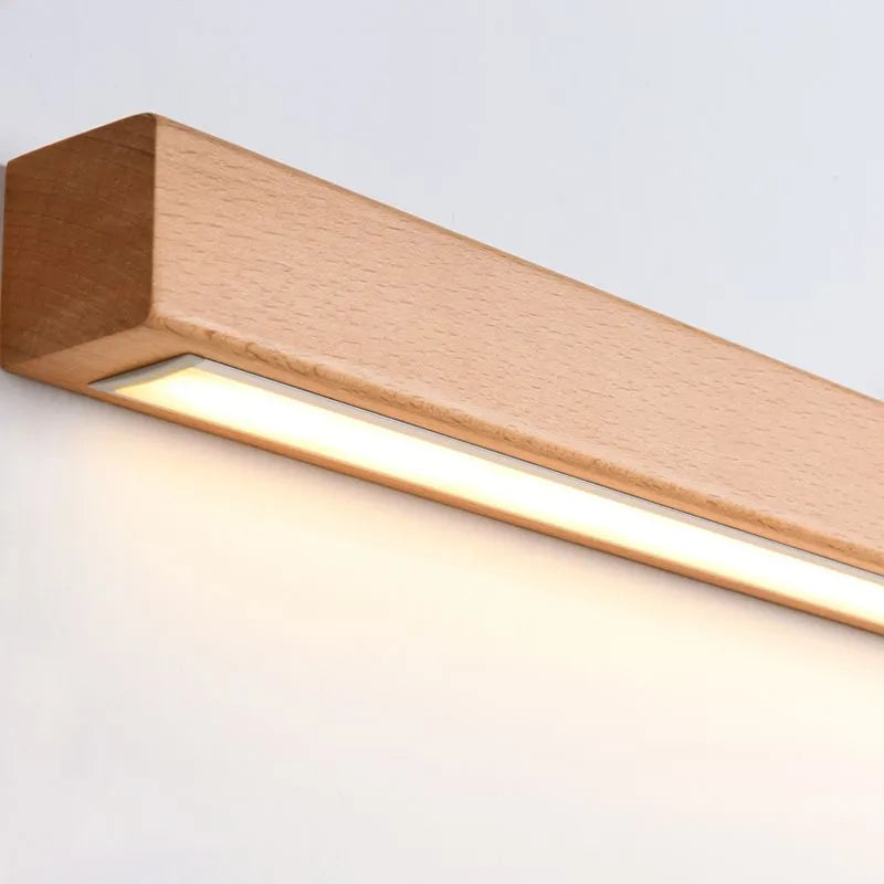 Arandela Linear Varelin de Madeira para Espelho de Toucador
