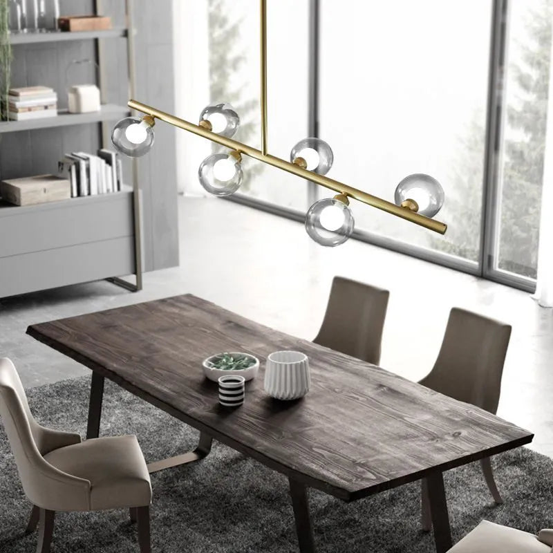 Pendente Lumirel Linear com Vidro Bolha