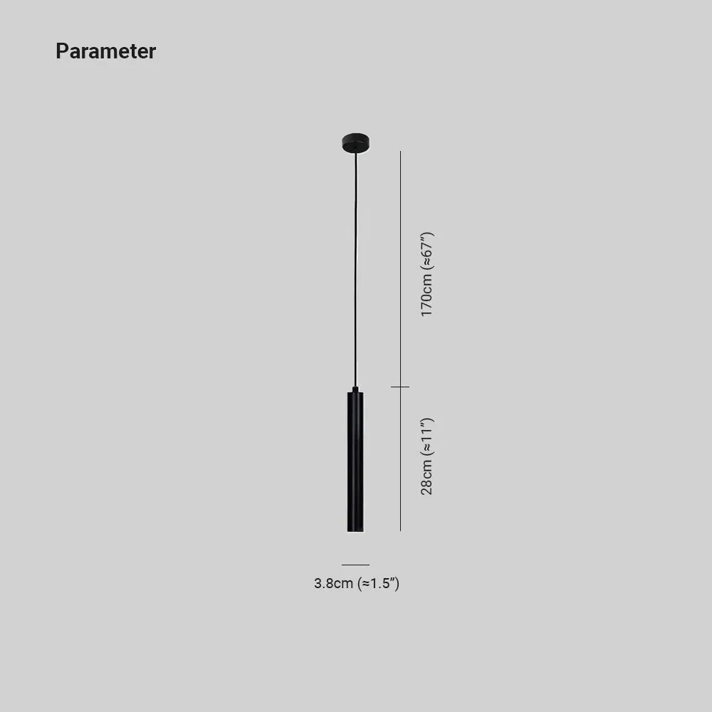 Pendente Selvor Linear Minimalista Preto