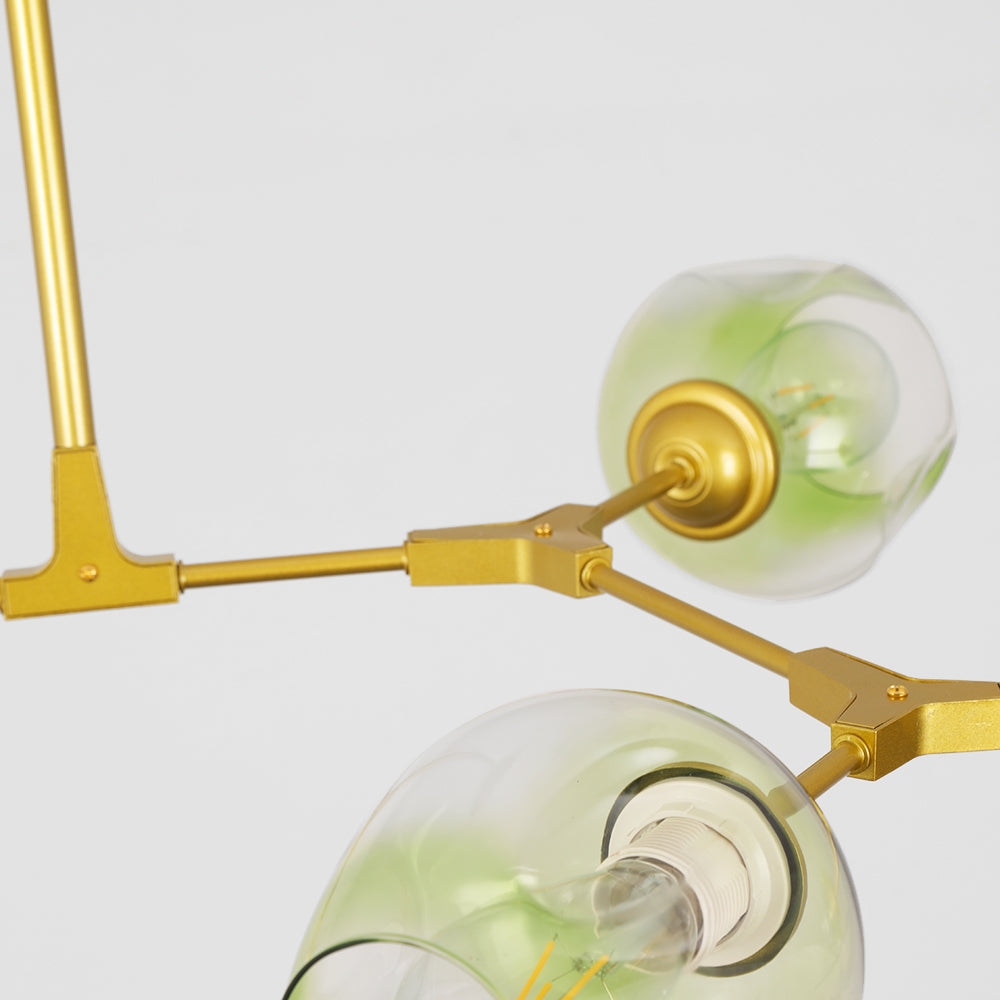 Zerin Luminária Pendente Nórdica Moderna de Vidro Bolha Transparente