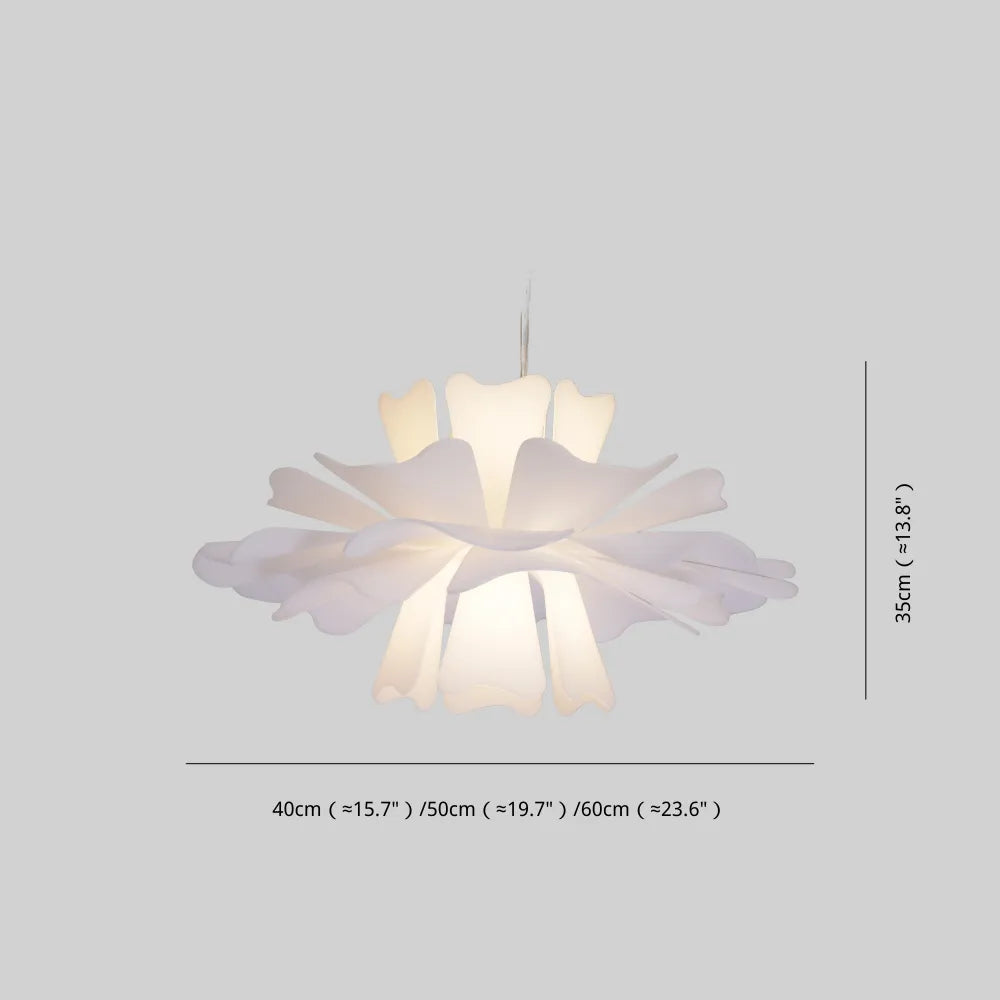 Luminária Pendente Eldor Elegante Flor Branca