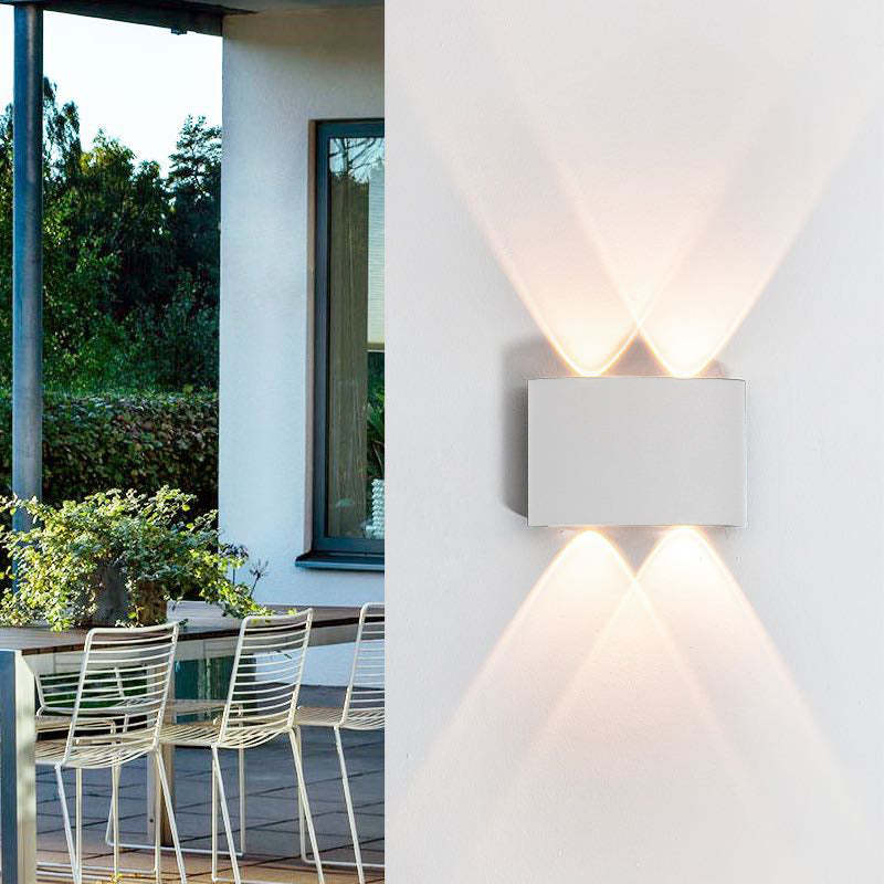 Nirex Arandela Moderna Retangular Externa com Efeito Onda