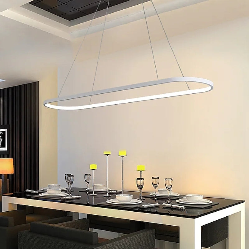 Luminária Pendente Suspensa Oval Minimalista Avenor para Interiores