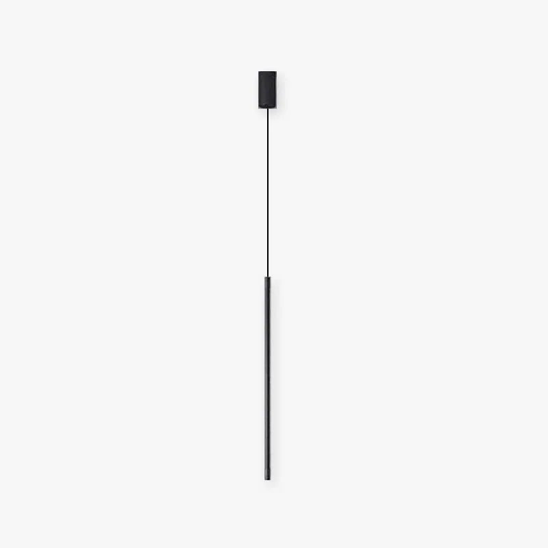 Tavix Luminária Pendente Linear Minimalista de Cabeceira, Preta