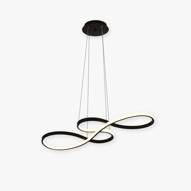 Luminária Pendente Nerin Nota Musical, Preto e Dourado
