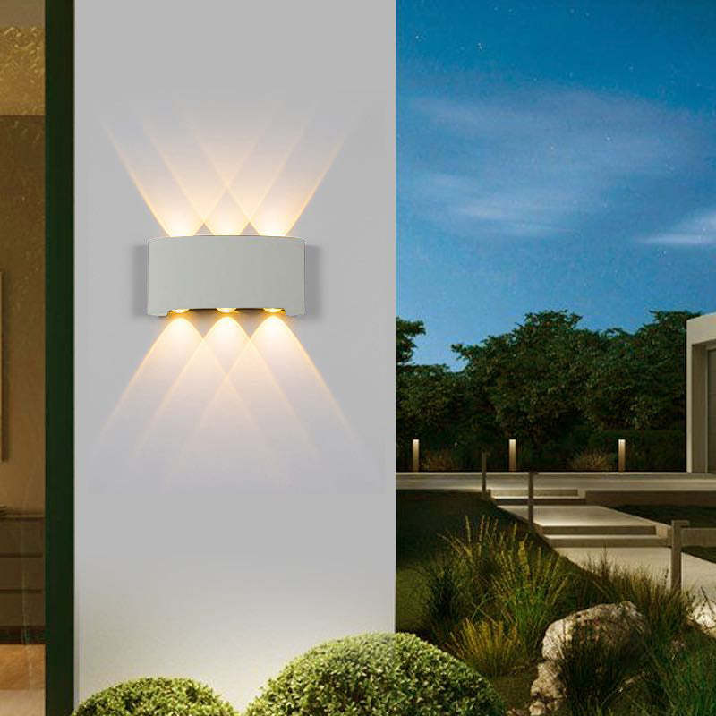 Nirex Arandela Moderna Retangular Externa com Efeito Onda