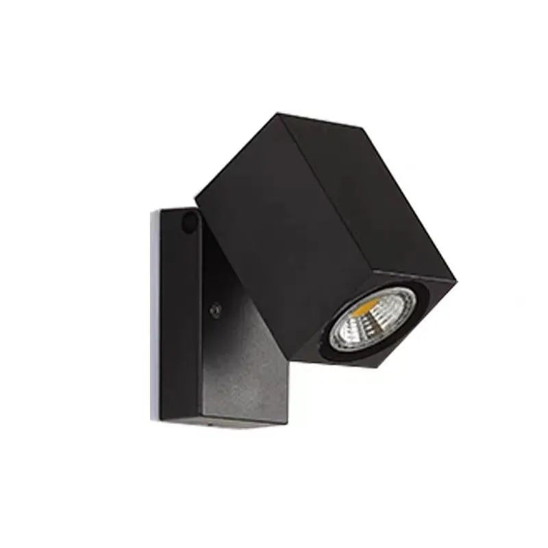 Lyris Arandela Moderna Externa com Foco Rotativo Preta