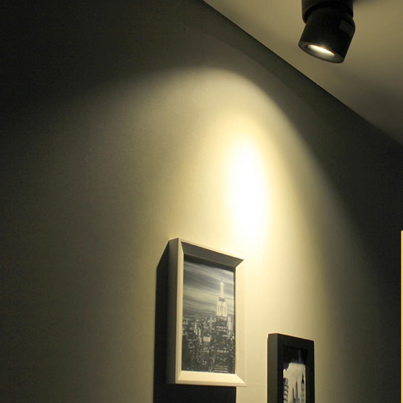 Lurix Foco de Teto LED Moderno Embutido, Preto/Branco
