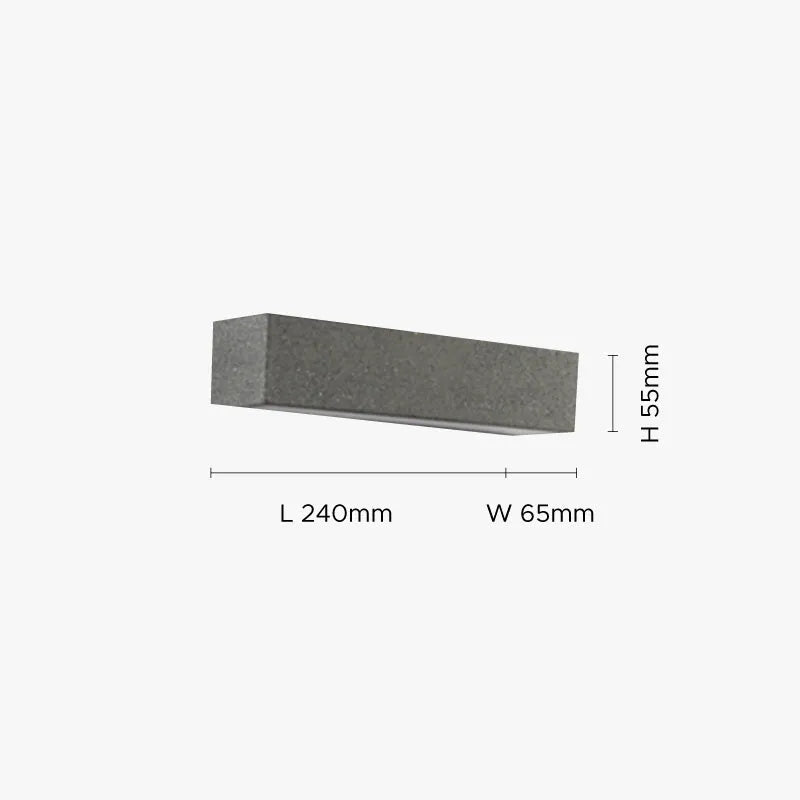 Luminária de Parede Externa LED Davel, Preto e Branco