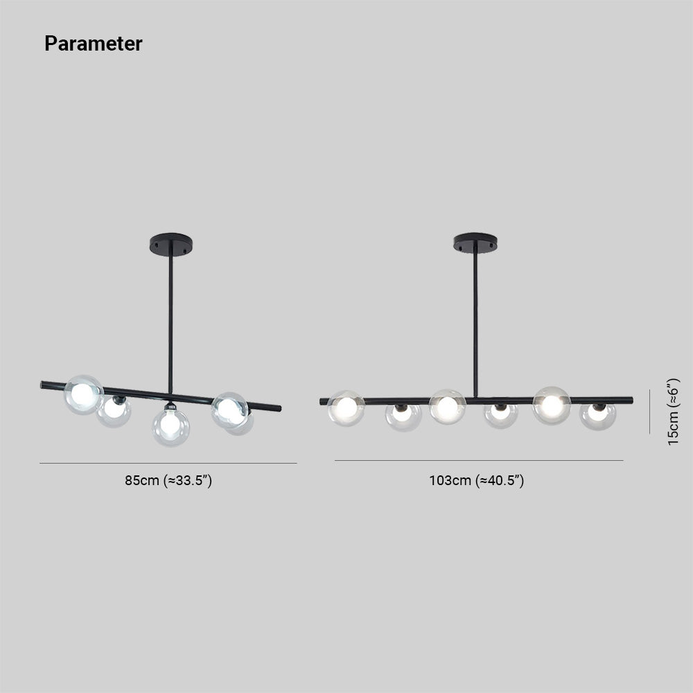 Pendente Lumirel Linear com Vidro Bolha