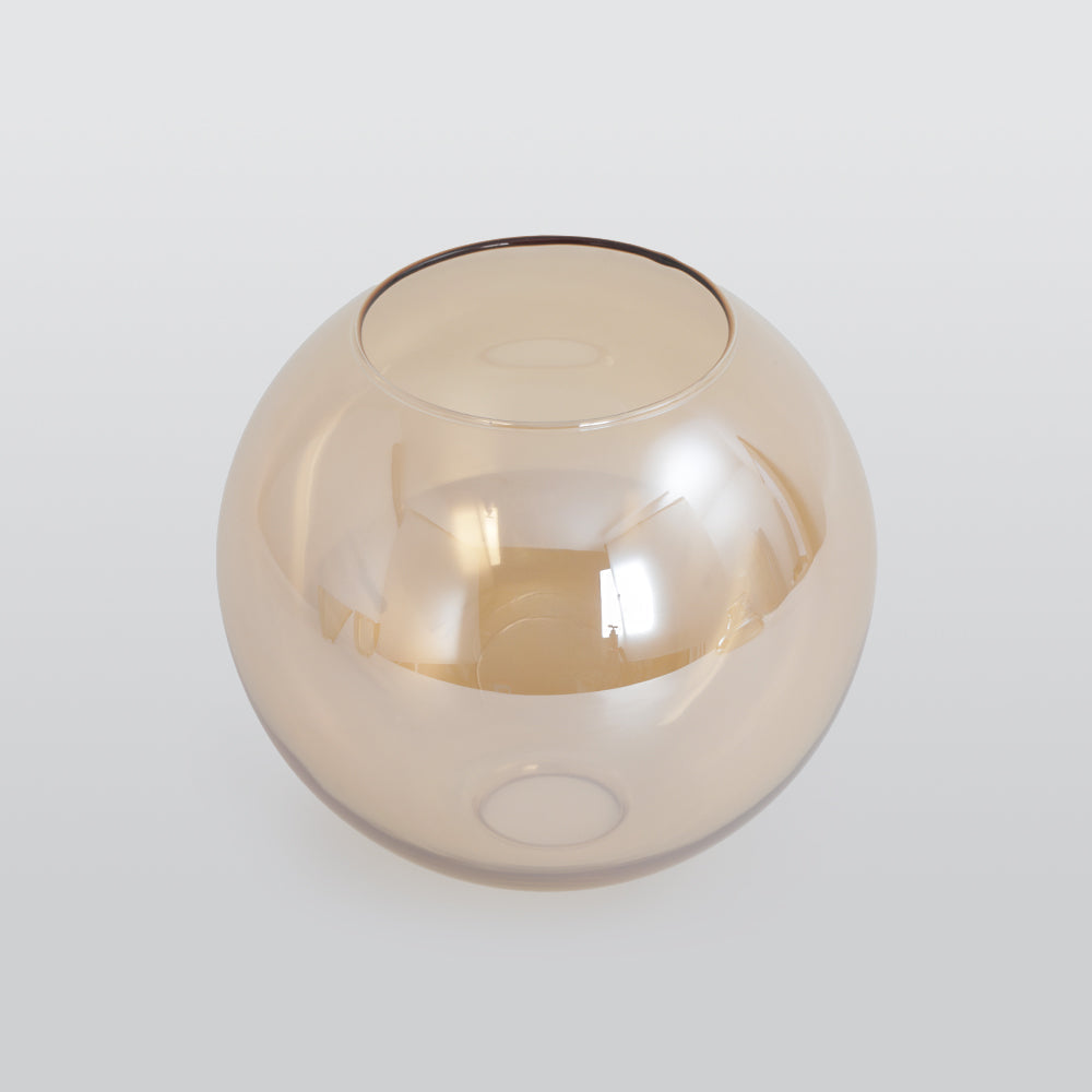 Luminária Pendente de Vidro Industrial Teni Transparente/Âmbar/Cinza Fumê