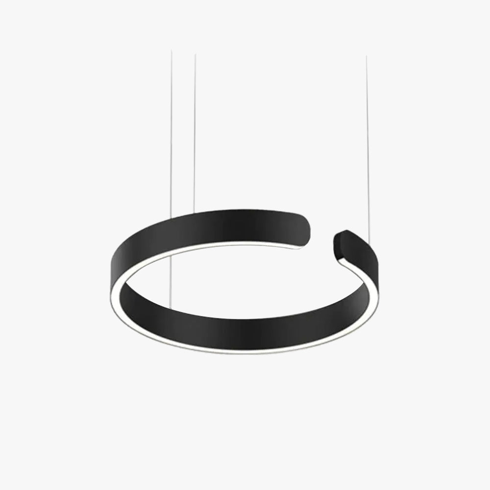 Luminária Pendente Soriel Anel LED Minimalista de Luxo