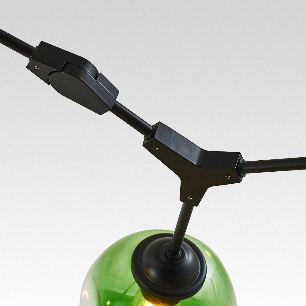 Zerin Luminária Pendente Nórdica Moderna de Vidro Bolha Transparente