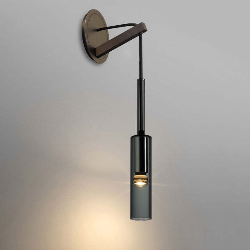 Candeeiro de Parede/Pendente Drevo Vidro Moderno Estilizado