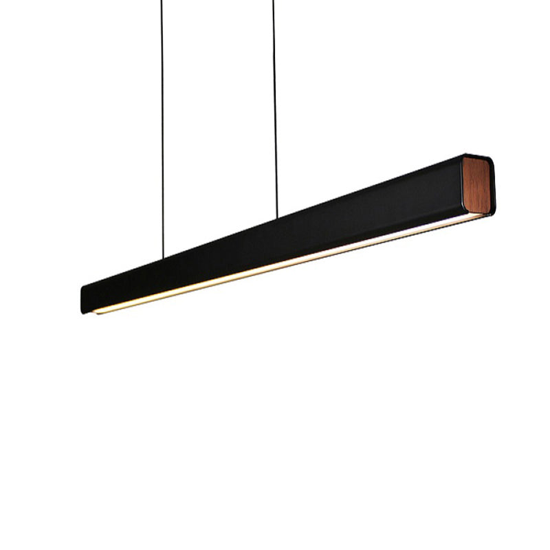Pendente Linear Eron Minimalista Clássico Preto e Branco