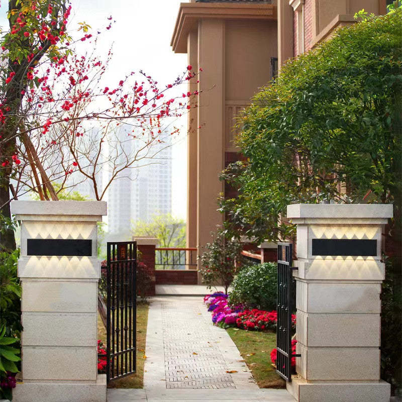 Nirex Arandela Moderna Retangular Externa com Efeito Onda
