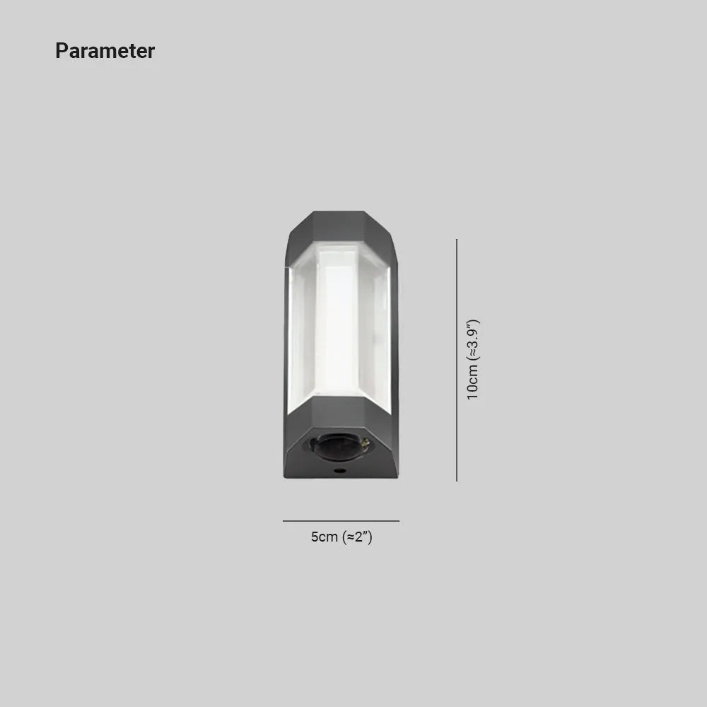Arandela Alvoren Nórdica Cima Baixo Exterior Branco/Preto