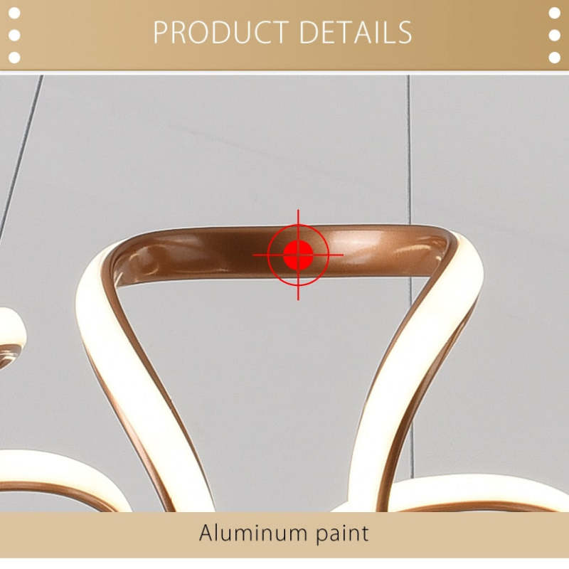 Luminária Pendente Evren Flor Irregular Moderna, 3 Cores